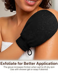 Self Tanner Mitt Applicator Set 2 Pack, Self Tanning Mitt For Self Tanner Body, Streak Free Sunless Tan Gloves, Exfoliating Gloves For Self Tanner,Tanning Mit Kit,Tan Mit Applicator