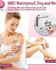 Electric Razors for Women,7D Gifts for Women,Cordless Electric Shaver with Detachable Head Wet/Dry Facial Hair Remover for Legs Painless Water Resistant (Pink)
