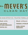 MRS. MEYER'S CLEAN DAY Dryer Sheets, Fabric Softener, Reduces Static, Infused with Essential Oils, Basil, 80 Count