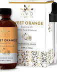 Sweet Orange Essential Oils for Skin | Pure Natural Cold Pressed & Undiluted Sweet Orange Oil |Use in Aromatherapy Diffusers for Mood Lifting | 3.38 fl. Oz