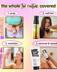 b.tan Ultra Long Lasting Self Tanner Mousse | Forever & Ever - Lasts Up to 11 Days, Fast, 1 Hour Express Sunless Tanning Foam, No Fake Tan Smell, Dark Bronze Glow, Vegan, Cruelty Free, 6.7 Fl Oz