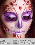 MEICOLY Light Purple Face Body Paint Stick for Halloween SFX Ursula Cosplay Makeup,Lavender Violet Lilac Pale Purple Face Paint,Waterproof Eye Black Stick for Baseball Softball Football Lacrosse