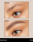 Morphe Micro Dual Eyebrow Pencil - Dual-Ended Brow Pencil Featuring a Retractable, Ultra-Precise, Pointed Tip - Richly Pigmented, Smooth-Gliding, Long-Lasting Wax Formula - Latte (0.003 oz)