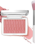 Rosewood Blush Powder Blush for Cheeks with Brush, Matte Blush Palette Blush Powder Face Blusher, Natural Blendable Formula Silky Lightweight Makeup Blush Rubores de Maquillaje, 012#