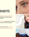 Winky Lux Wakey Wakey Hydrogel Eye Patches, Under Eye Patches, For Puffiness, Dark Circles, and Bags with Caffeine, Vitamin C, and Hyaluronic Acid