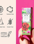Winky Lux Flower Balm, pH Lip Balm, Color Changing Lipstick and Tinted Lip Balm Stain, Vegan & Cruelty Free, Hydrate & Plump, Sheer Pink Lipstick, Pink Flower