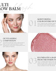 Multi Glow Balm, Cream Blush for Cheeks, Blush (Pink Sakura) 0.63 Oz