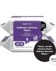 Amazon Basics Make Up Remover Wipes, Night Calming, 25 Count, Pack of 2 (Previously Solimo)