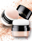 Setting Powder Lightweight Loose Powder Finishing Powder Long-Lasting Apricot/Translucent)-2 Boxes