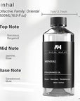 Hotel Scents Diffuser Oil Minhal 500mL – Luxury Home Scent Refill with Rose, Narcissus, Patchouli – Inspired by Iris de Nuit Perfume – Premium Essential Oil for Waterless & Ultrasonic Diffuser