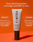 Live Tinted Hueguard Skin Tint SPF 50 - Tinted Mineral Sunscreen with Light-Medium Buildable Coverage With a Hydrating and Radiant Finish - Water and Sweat Resistant, 1.35 fl oz - Shade 05