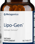 Metagenics Lipo-Gen - Lipotropic Liver Supplement* - Gallbladder Support* - with Amino Acids, Vitamin B12 & Choline - Non-GMO, Gluten-Free & Vegetarian - 90 Tablets
