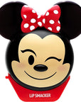 Lip Smacker Disney Minnie Mouse Emoji Lip Balm, Strawberry Lemonade Flavored, Clear, For Kids