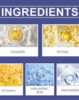 Collagen Face Moisturizer with Airless Pump - Collagen Botanical Stem Cells Cream for Skin with Retinol, Niacinamide, Hyaluronic Acid - Anti-Aging Day & Night Cream, 1.8 OZ