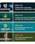 Every Man Jack Cold Plunge Mens Bar Soap Set - Deeply Cleans, Hydrates with Naturally Derived Ingredients - Iconic Cold Water Scents - Pacific Dive, Glacier Bay, Tahoe Blue, Yosemite Falls, 4 Bar Set