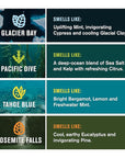 Every Man Jack Cold Plunge Mens Bar Soap Set - Deeply Cleans, Hydrates with Naturally Derived Ingredients - Iconic Cold Water Scents - Pacific Dive, Glacier Bay, Tahoe Blue, Yosemite Falls, 8 Bar Set