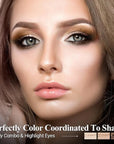 BROWN NEUTRAL Eyeshadow Stick Makeup 6PCS Set, Metallic Shimmer Matte Cream Eye Shadow Eyeliner Brightener Pencil Crayon - BROWN NEUTRAL