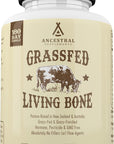 Ancestral Supplements Grass Fed Beef Living Bone Supplement, Bone Meal Capsules Support Bone Health, Oral and Joint Health and Flexibility, Non-GMO, 180 Capsules