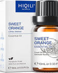 HIQILI Sweet Orange Essential Oil,100% Pure Natural for Diffuser, Aromatherapy-10ml