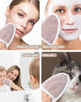 SINLAND Reusable Makeup Remover Pads For Face,Eye,Lips Microfiber Gentle Facial Cleansing Cloths for All Skin Types Friendly for Makeup Remover With Laundry Bag 5.1inchx3.93inch Pack of 12