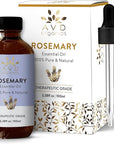 Rosemary Oil for Hair Growth | 100% Pure and Natural Rosemary Essential Oil | for Lotion Diffuser Skin & Hair | 3.38 fl. Oz