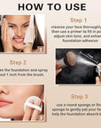 Magic Minerals Airbrush Foundation Spray and Primer for Face Before Makeup,Waterproof Foundation for Older Women,Teenagers,Middle-aged,Anti-aging Formula for Smooth Radiant Skin (03 Nude)