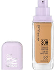 Maybelline Super Stay Lumi-Matte Foundation, Lightweight and Buildable Full Coverage Foundation Makeup For Up To 30HR Wear, 332, 1 Count