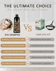 Fvquhvo Silver Hair Dye Shampoo, Hair Color Shampoo for Women Men, Works in Minutes, Long Lasting Silver Hair Dye, Champu Para Canas, Easy to Use at Home 16.90 Fl Oz