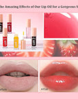 Lip Oil Pack- 6 Colors Lip Glow Oil Set Tinted Plumping Lip Oil Hydrating Transparent Lip Oil, Moisturizing Lip Gloss oil for Girl Lip Care Makeup