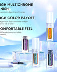 MAKI YIKA Liquid Eyeshadow Chameleon Metallic Eyeshadow Color Shifting Highly Pigmented Long Lasting With No Creasing Multichrome Eye Topper Glitters (#4 Sunrise)