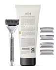 Cremo Original Shave Gift Set for Men, includes Impossibly-Slick 6 oz Shaving Cream, Chrome Barber Grade Razors for Men and four Razor Blades Refills