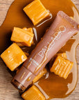 Palladio Butter Balm - Hydrating Lip Balm with Sheer Tint, Aloe, Peptides, Shea Butter, and Vegan Formulation for Instant Moisture, Shine, and Soothing Lip Care, Caramel Glazed