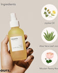 Knours Hydrating Jojoba Oil Vitamin Rich Aloe Vera H2O Double Duty Facial Mist, Moisturizing Refreshing Vegan Squalene Clean Beauty (110ml 3.72 fl. oz.) K-Beauty Skincare