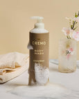 Cremo Skin Moisturizing Almond Bloom Women's Body Wash, Notes of Spicy Pink Pepper, Creamy Almond, and Soft Suede, 16 Fl Oz