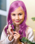 New Hair Chalk Comb Temporary Hair Color Dye for Girls Kids with Light Color Hair, Washable Hair Chalk for Girls Age 4 5 6 7 8 9 10 Birthday Cosplay DIY Chrldren's Days(Blue & Pink & Purple)