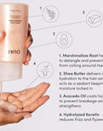OUAI Thick Shampoo Refill - Moisturizing Shampoo with Keratin, Marshmallow Root, Shea Butter & Avocado Oil for Thick Hair - Strengthens & Hydrates - Paraben, Phthalate, Sulfate Free Shampoo (32 Fl Oz)