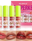 4 Colors Lip Oil Lip Glaze, Big Brush Lip