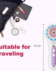 Face Scrubber Exfoliator,Facial Cleansing Brush Rechargeable IPX7 Waterproof with 5 Brush Heads,Electric Face Spin Brush for Exfoliating, Massaging and Deep Cleansing (White+Purple)
