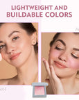Face Blush Foundation Natural Brightening Silky Moisturizing Sodium Hyaluronate Bakery Crafted Glittering Powder