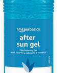 Amazon Basics After Sun Gel with Aloe Vera, Lidocaine and Menthol, 16 Fl Oz (Pack of 1) (Previously Solimo)