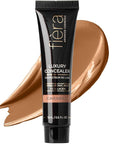 Fièra Luxury Concealer & Foundation with Anti-Aging Ingredients - Full Coverage for Dark Circles, Wrinkles, Fine Lines, and Spots, All-Day Wear For Mature Skin - Caramel, 0.5 FL. OZ. / 15 ML