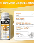 HIQILI 16 Fl Oz Orange Essential Oil, Pure and Natural for Diffuser, Skin - 500ML