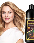 Fvquhvo Instant Hair Color Shampoo, Blonde Brown for Women Men, Long Lasting Brown Hair Dye Colors in Minutes, Easy to Use