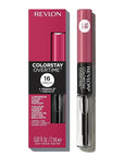 Revlon Liquid Lipstick with Clear Lip Gloss, ColorStay Overtime Lipcolor, Dual Ended with Vitamin E, 220 Unlimited Mulberry, 0.07 Fl Oz