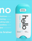 hello Clean and Fresh Aluminum Free Deodorant for Women and Men with Charcoal, 24-Hour Freshness, Baking Soda Free Deodorant, Dermatologically Tested, 2.6 oz Stick (2 Pack)