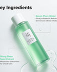 Beauty of Joseon Green Plum AHA BHA Toner Refreshing Facial Essence Moisturizer Mild Exfoliating Salicylic Acid for All Skin Types, Korean Skin Care for Men Women 150ml 5.27 fl.oz
