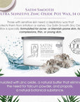 Satin Smooth Waxing Duo: Zinc Oxide Hair Removal Wax AND Cool Aloe Vera Skin Soother Gel