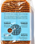 GOSHI Exfoliating Shower Sponge - Rip-Resistant, Rapid-Drying Exfoliating Bath Sponge for All Skin Types - Marigold Yellow - Made in Japan