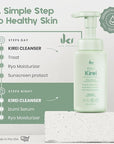 IKI Kirei Foam Cleanser - Gentle Face Wash for Women with Aloe Vera & Cucumber Extract, Hydrating & Soothing, Dermatologically Tested, Suitable for Sensitive Skin, Paraben-Free