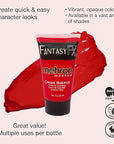 Mehron Makeup Fantasy FX Cream Makeup | Water Based | Halloween | Red Face & Body Paint For Adults 1 fl oz (30ml) (RED)